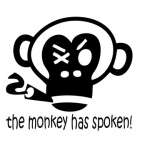 The Monkey Has Spoken Sticker