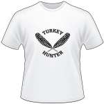 Turkey Hunter with Feathers T-Shirt