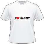 I Love Wabbit T-Shirt