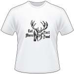 Eat More Fast Food Buck and Fork T-Shirt 3