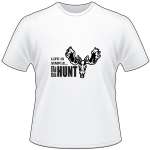 Life is Simple Eat Sleep Hunt Moose T-Shirt