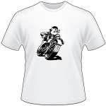 Hog on Motorcycle T-Shirt