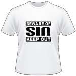 Beware of Sin T-Shirt 4026