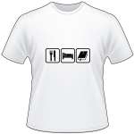 Eat Sleep Bible T-Shirt 3273