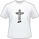 Wooden Cross T-Shirt 3029