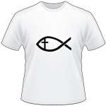 Fish and Cross T-Shirt 3042