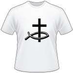 Fish and Cross T-Shirt 3044