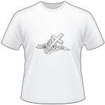 Cross and Flowers T-Shirt 3081