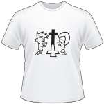 Cross and People T-Shirt 4040