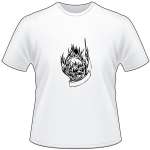 Flaming Skull T-Shirt 38