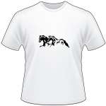 2 Horses Running T-Shirt