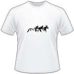 3 Horses Running T-Shirt