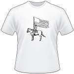 Cowgirl with Flag T-Shirt