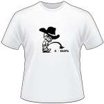 Cowboy Pee On X Wife T-Shirt