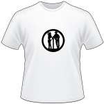 Country Couple in Circle T-Shirt