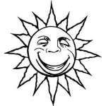 Sun Sticker 249