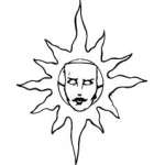 Sun Sticker 306