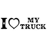 Love My Truck Sticker