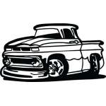 Classic Truck Sticker 25