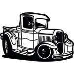 Classic Truck Sticker 29
