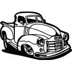 Classic Truck Sticker 46