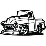 Classic Truck Sticker 54