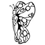 Butterfly Girl Sticker 15