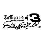 In Memory of Dale Earnhardt Sticker