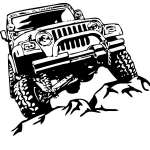 Jeep Rock Crawling Sticker