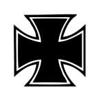 Maltese Cross 1 Sticker