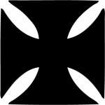 Maltese Cross 2 Sticker