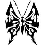 Tribal Butterfly Sticker 12