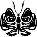 Tribal Butterfly Sticker 14
