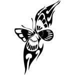 Tribal Butterfly Sticker 28
