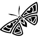 Tribal Butterfly Sticker 30