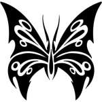Tribal Butterfly Sticker 34