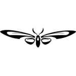 Tribal Butterfly Sticker 44