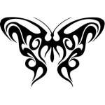 Tribal Butterfly Sticker 103