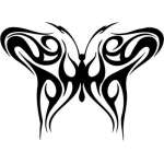 Tribal Butterfly Sticker 112