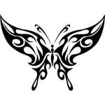 Tribal Butterfly Sticker 126