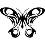 Tribal Butterfly Sticker 129