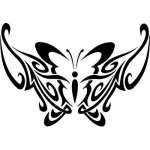Tribal Butterfly Sticker 141