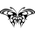 Tribal Butterfly Sticker 142