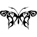 Tribal Butterfly Sticker 143