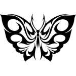 Tribal Butterfly Sticker 146