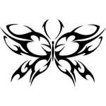 Tribal Butterfly Sticker 147