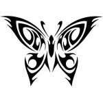 Tribal Butterfly Sticker 148