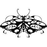Tribal Butterfly Sticker 153