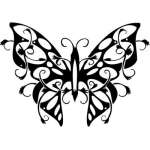 Tribal Butterfly Sticker 154