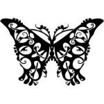 Tribal Butterfly Sticker 171
